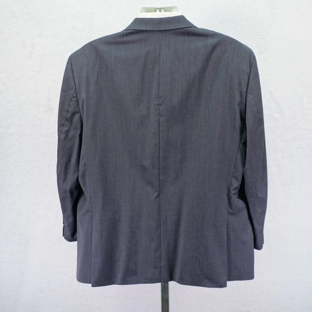Calvin Klein Gray Twill Wool 48R Blazer 2‎ Button